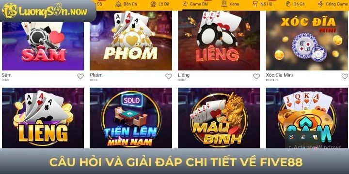 Câu hỏi và giải đáp về nhà cái Five88 chi tiết nhất