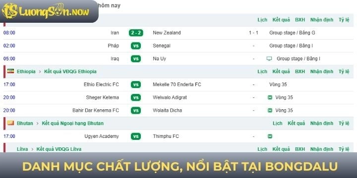 Các chuyên mục nổi bật xuất hiện tại bongdalu