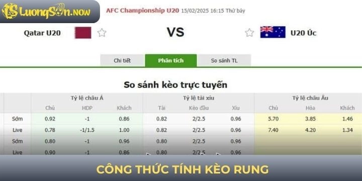 Công thức tính tiền lời khi chơi kèo rung