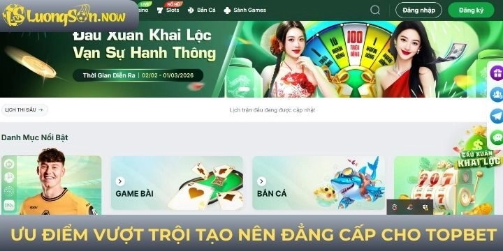 Ưu điểm vượt trội thu hút game thủ tại TOPBET