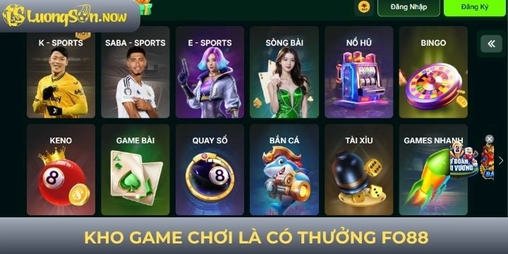 Kho trò chơi đồ sộ và tỷ lệ thưởng tại FO88