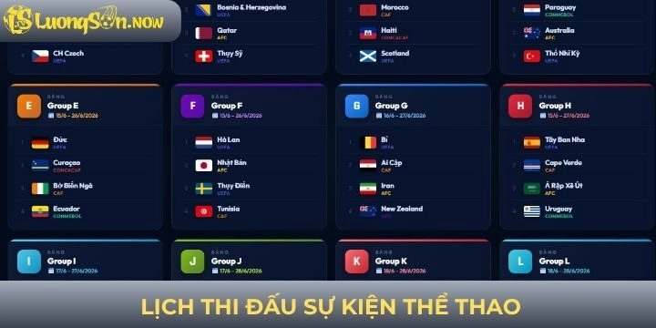 Một số sự kiện thể thao mới người chơi yêu thích 