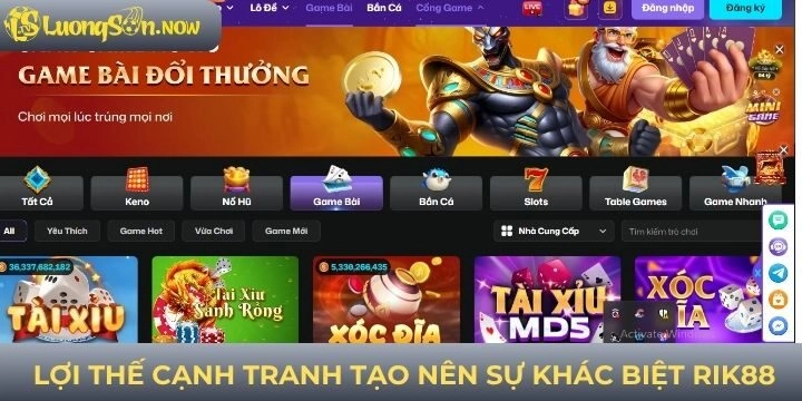 Điểm nổi bật tạo nên thương hiệu nhà cái RIK88