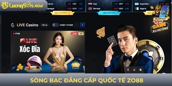 Sòng bài trực tuyến uy tín Zo88
