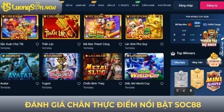 Review điểm nổi bật về top nhà cái uy tín Soc88