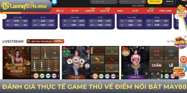 Điểm nổi bật được người chơi đánh giá thực tế May88