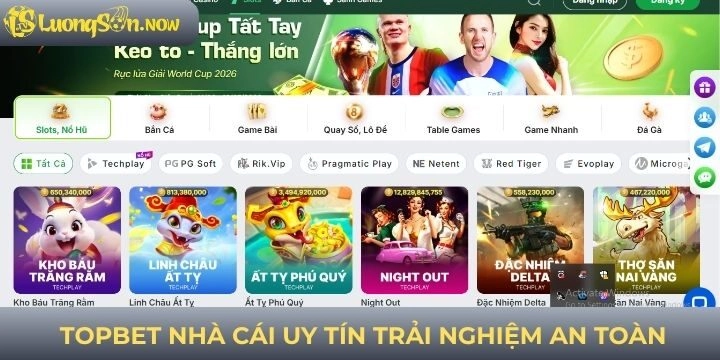 TOPBET uy tín điểm đến an toàn cho game thủ