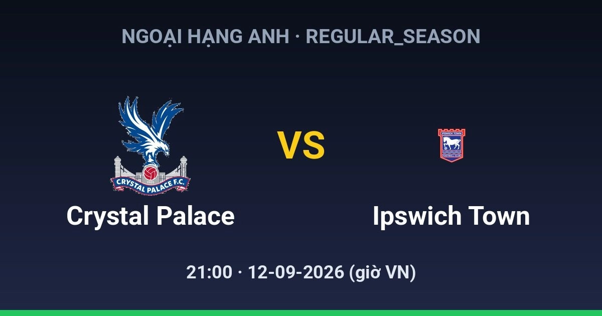 Crystal Palace FC vs Ipswich Town FC