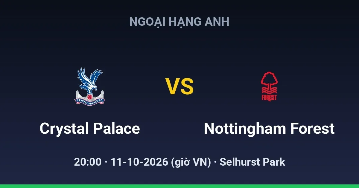 Crystal Palace vs Nottingham Forest