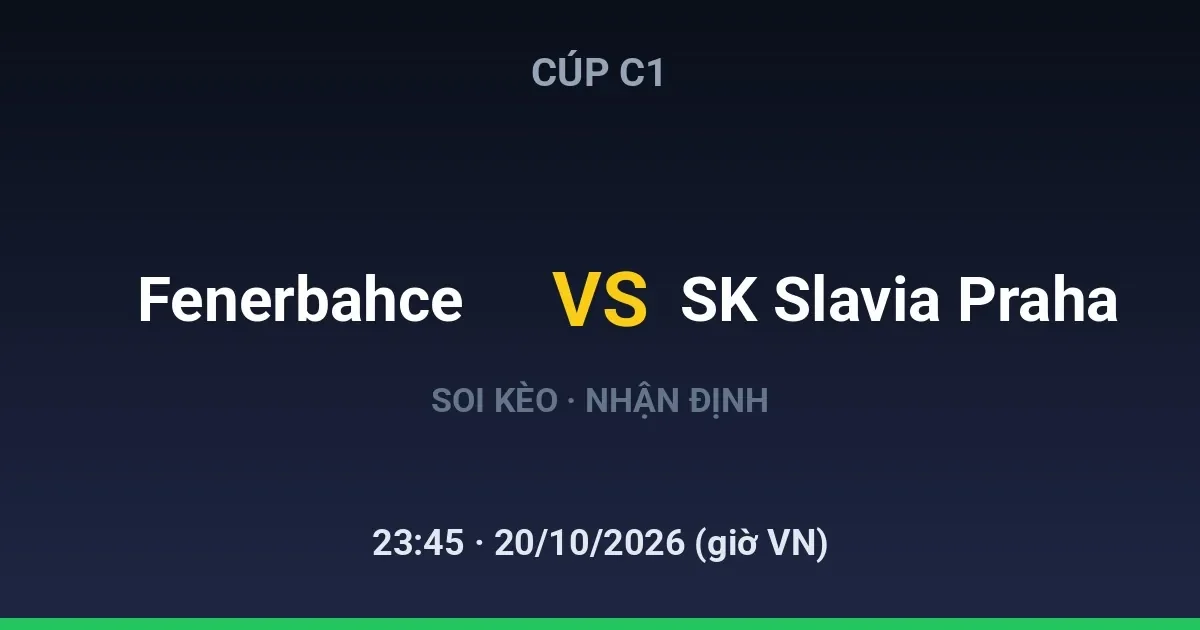 Fenerbahce vs SK Slavia Praha