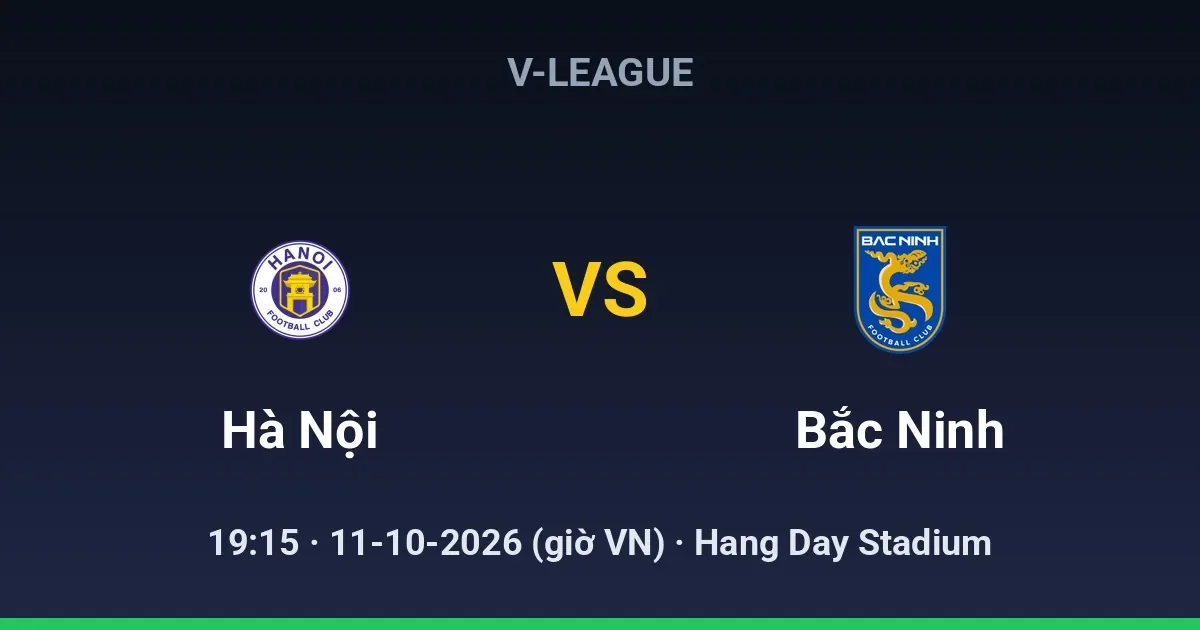 Hà Nội vs Bắc Ninh