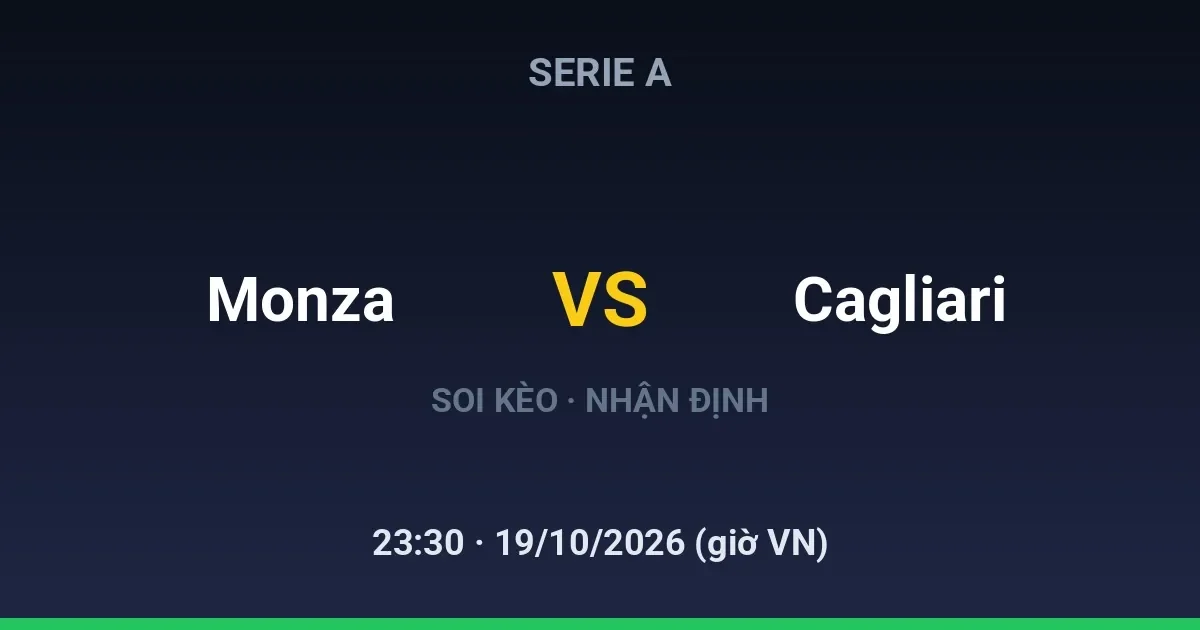 Monza vs Cagliari