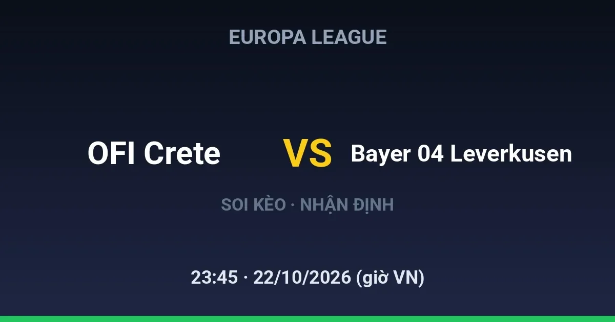 OFI Crete FC vs Bayer 04 Leverkusen