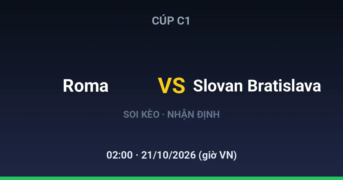 AS Roma vs Slovan Bratislava