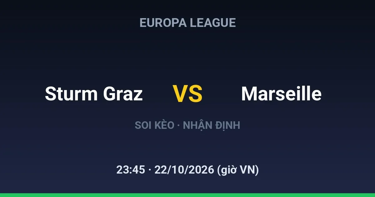 Sturm Graz vs Marseille